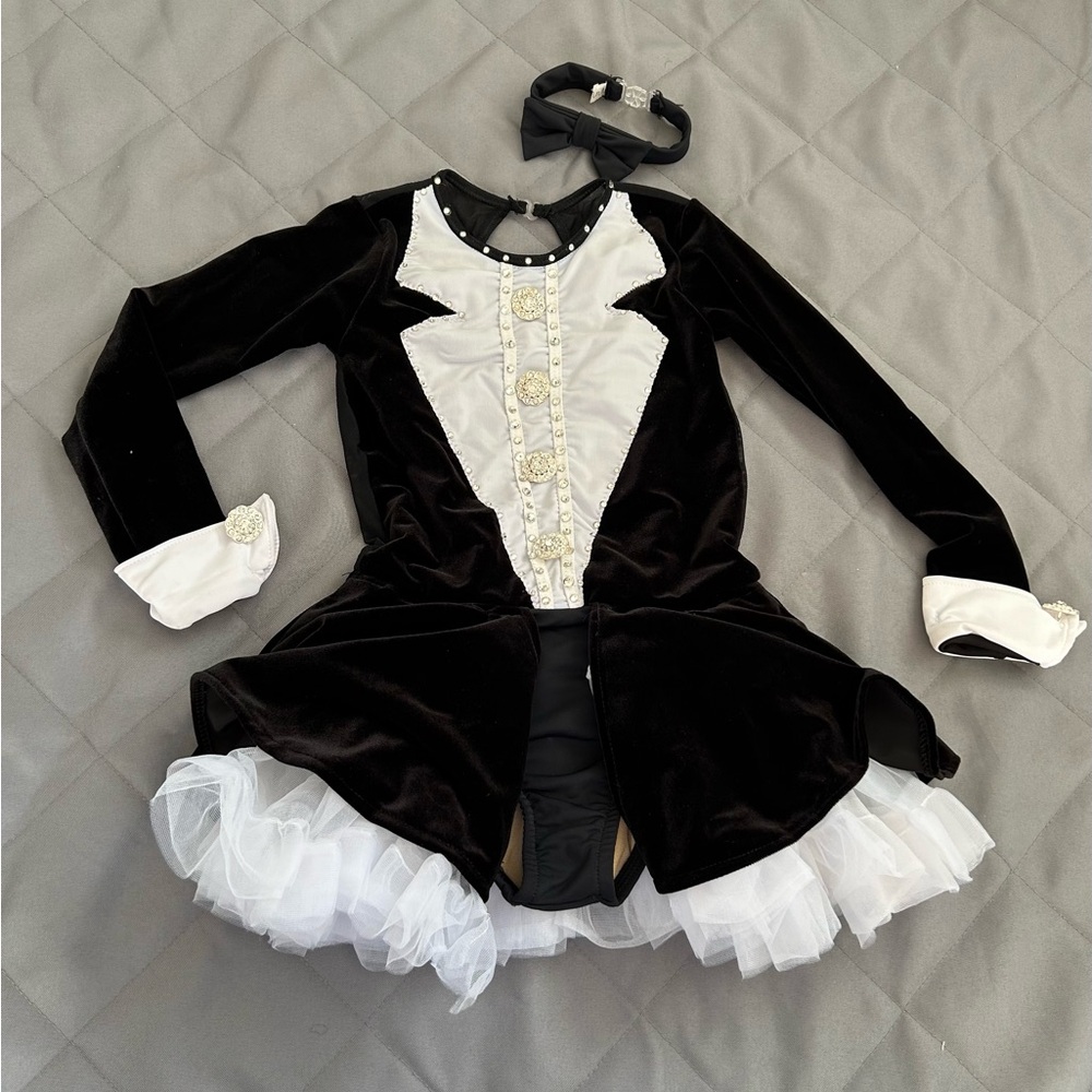 Custom jazz tap musical theater tuxedo dance costume